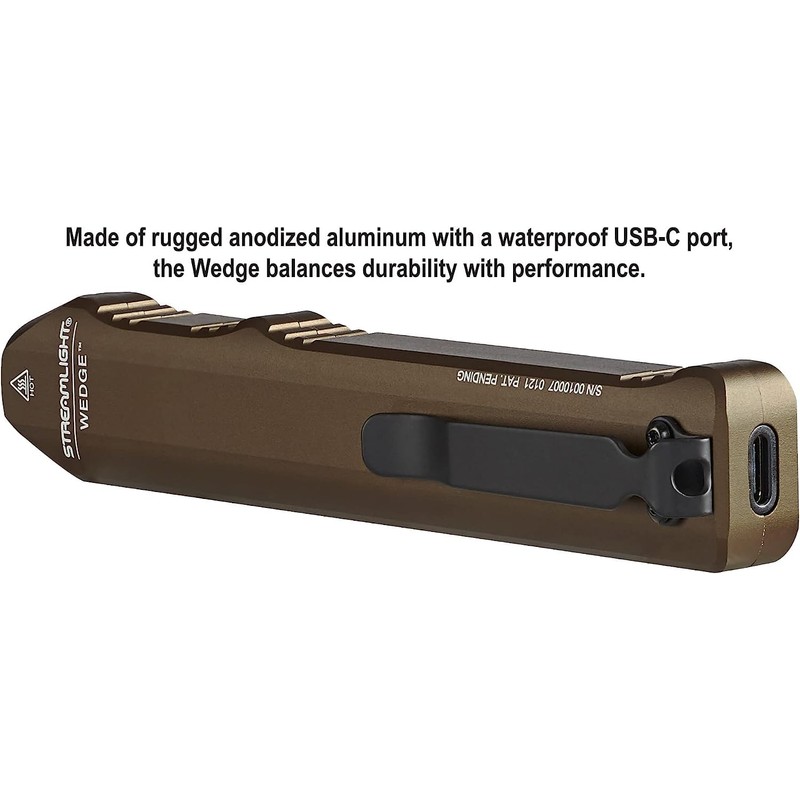 Streamlight 88811 Wedge 300-Lumen 1200-Candela Flat Everyday Carry Flashlight, Includes