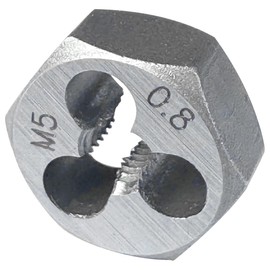 Yamesh M5 x 0.8 Hex Die Rethreading Die Thread Die Carton Steel For Right Hand