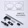 SevenGelok Black Bathroom Faucet for 1 Hole or 3 Holes