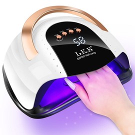 LKEnail S2 UV Nail Lamp 268W Fast Nail Dryer Upgrade Nail Curing Light With 57 LED Beads 4 options for timers Auto Sensor Nail Lamp  Nail Art Tools Nail Art Nail Care Valentine's Day Gifts for Girlfriends - Color: Aurora North Carolina(Only 6Color Nail G