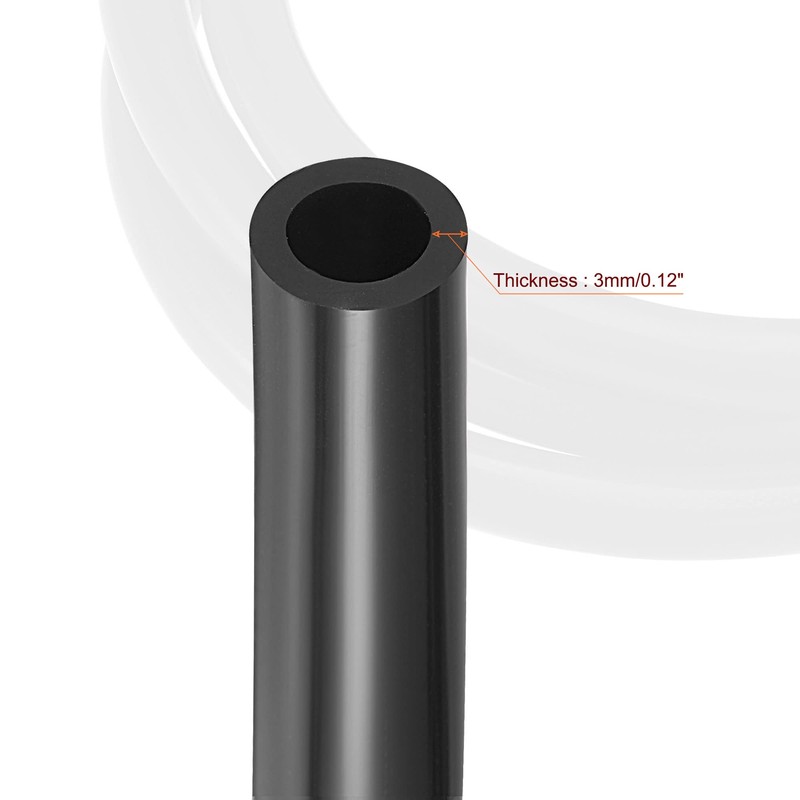 MECCANIXITY Vacuum Silicone Tubing Hose 1/2" ID 1/8" Wall Thick
