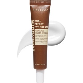 NINELESS-Ever-Youth Dual Effect Eye Cream 20ml | Crema para Ojos de Doble Acción con Niacinamida, Adenosina, Ácido Hialurónico y Ceramidas | Lifting Instantáneo, Reducción de Arrugas y Círculos Oscuros | Hidratación Profunda y Efecto Reafirmante Duradero