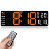 Fuloon Digital Wall Clock, 13 inch Large Display Digital Alarm