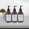 GOYISEE Shampoo and Conditioner Dispenser for Shower Wall 3 Chamber,Refillable