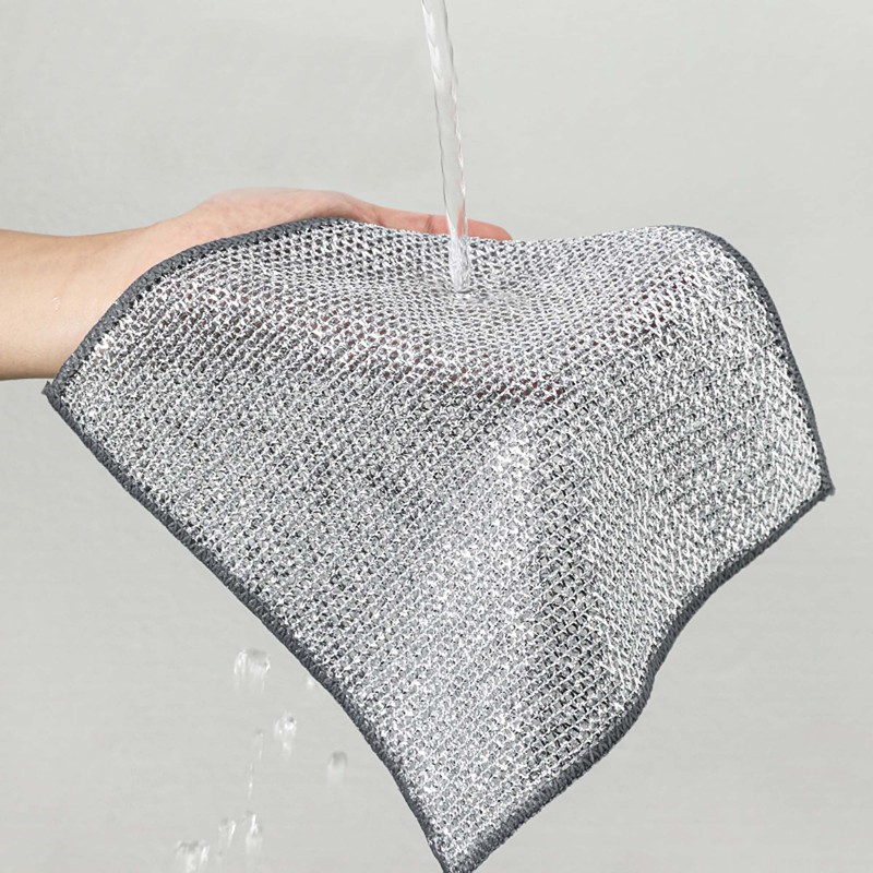 HIC Kitchen Multi-Use Non-Scratch Wire Cleaning Cloths, Set of 6