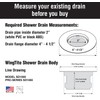 WingTite Pro-Series New Construction Shower Drain - 10 Year Warranty