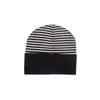 A | X ARMANI EXCHANGE Women's Striped Beanie Hat, Black/Iso