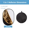 BOLLUMA 24"x35" Photography Light Reflector 5-in-1 Collapsible Multi Disc Lighting