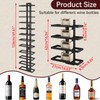 IBUYKE Wall Mounted Wine Rack 12 Bottle,Metal Wine Bottle Holder