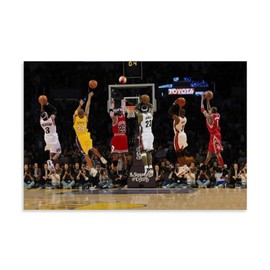 Jump Shot Poster Canvas Decorative Painting Modern Aesthetic Decorative Painting Bedroom Living Room Art Poster 30x45cm Unframed Style