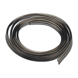 X AUTOHAUX 3mm 0.12" 1.5m 4.92ft Universal Skirt Side Glow Optic Fiber Cable Car Light Decoration Black - Pack of 1