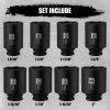 FS TOOL 8PCS 1/2"Dr. Deep Impact Socket Set-SAE, 1-9/16" to