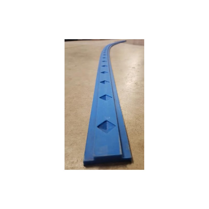 Generic CONCRETE EDGE FORM LINER - 2"" DIAMOND RIVETS, Blue