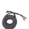Car Audio Signal Cable Adapter 4.5m/180in Black PVC Plastic Layer