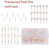 100 Pcs Plastic Heads Steel Tips Thumb Nails for Map