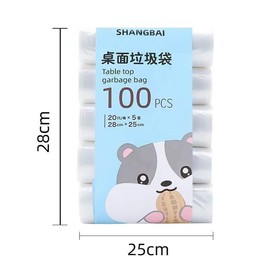 AIWE7D Small Desktop Trash Can with Lid for Desk Trash Cans Cute Mini Garbage Bin Press-top Wastebasket for Office Countertop Coffee Table Desk (Trash Bags)