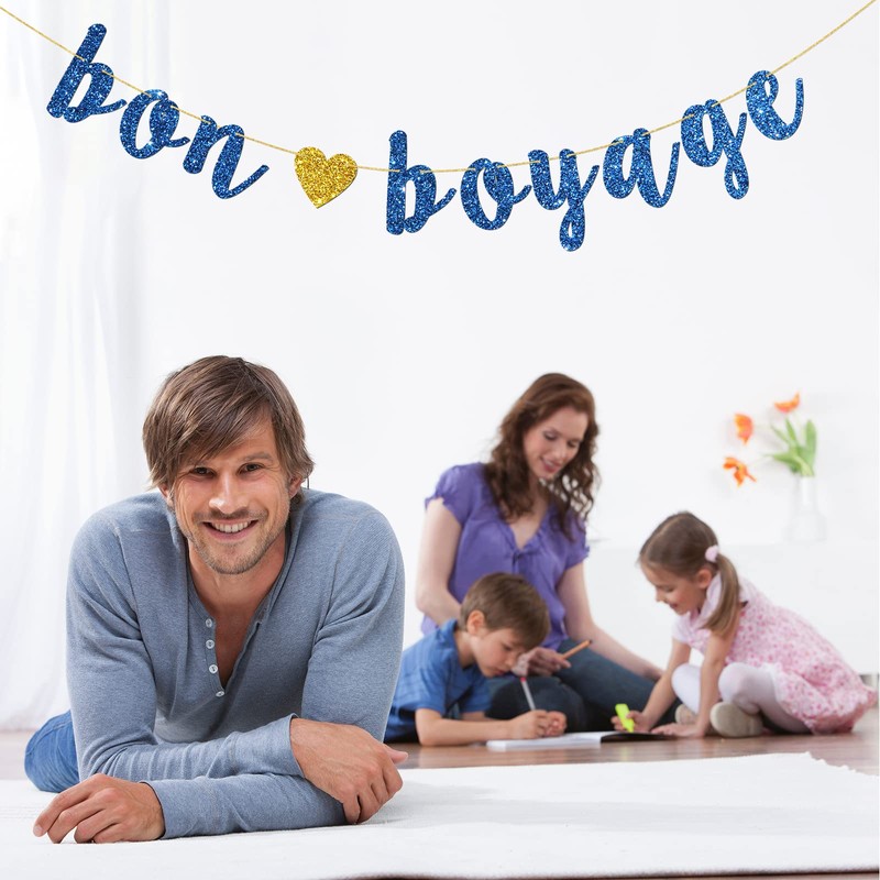 Bon Voyage Banner, Moving Away, Going Away, Graduation, Retirement, Travel