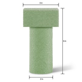 FloraCraft FloraF - Jarrón conmemorativo de 3 x 6 Pulgadas, Color Verde