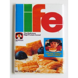 Blue Crab Magnets Life Cereal "Mikey Likes It" FRIDGE MAGNET box - 1.75 x 2.75 inches