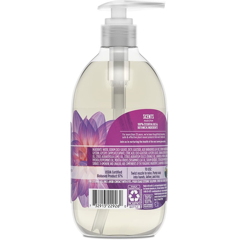 Seventh Generation Hand Wash, Lavender, 12 Ounce
