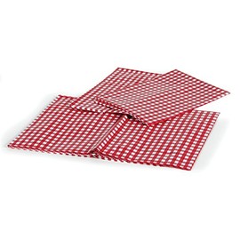 Picnic Tablecloth w/Bench Covers, Red/White (Eng/Fr)