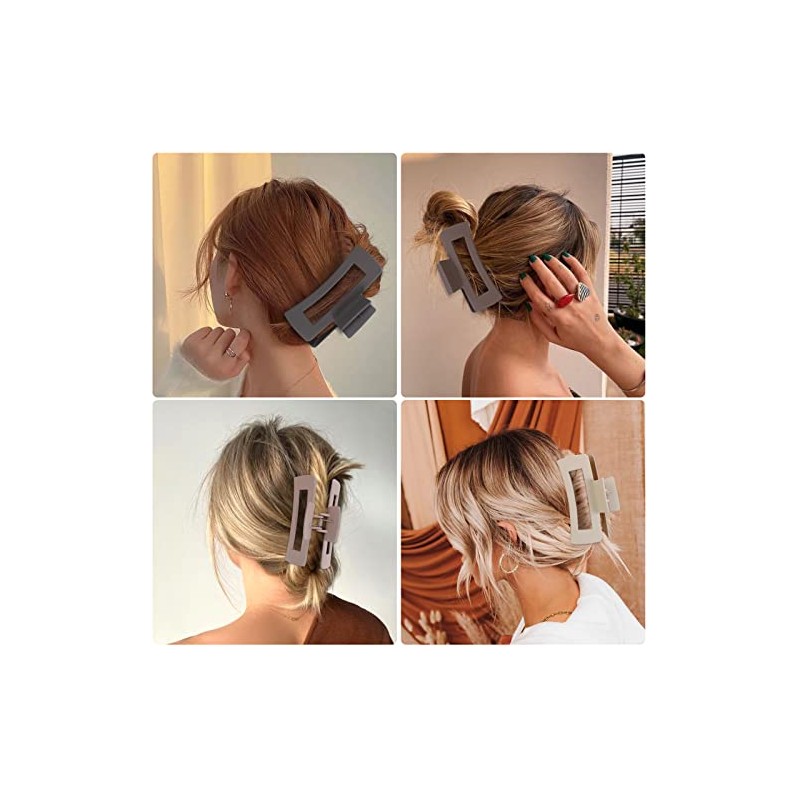Pinzas grandes para el cabello de 4.1 pulgadas, 8 unidades,