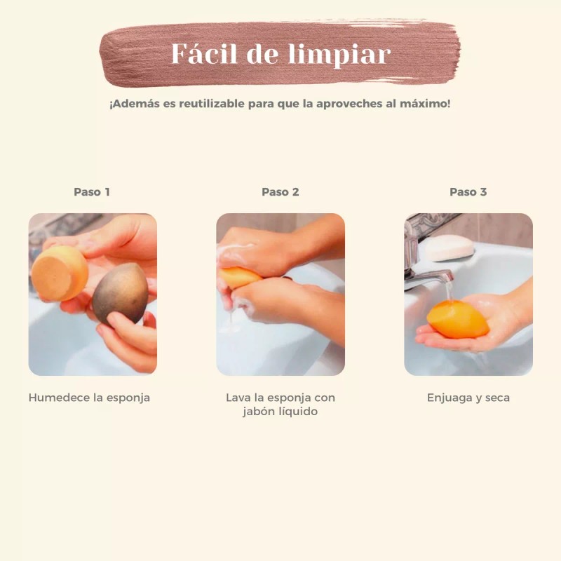 Maange Esponjas Maquillaje Profesional Caja Con 4 Piezas Maange