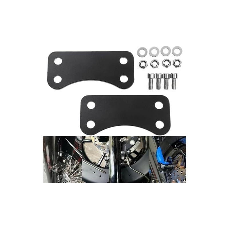 Front 21'' Wheel Fender Risers/Lift Brackets Adapter Set for 2014-2025