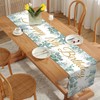 Aitsite Table Runner 18th Birthday Spring Green, Eucalyptus Leaf Table