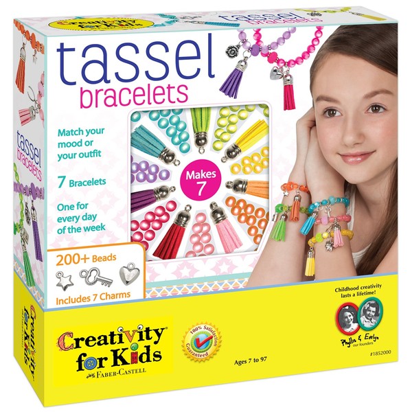 Creativity for Kids Tassel Bracelets Jewelry Kit - Makes 7