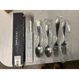 Yamazaki Denali Satin 5Piece Flatware Place Setting 18/8 Stainless Steel