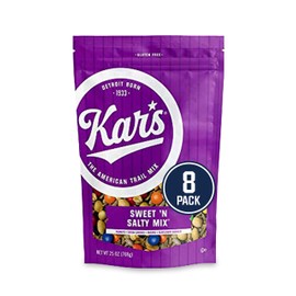 Kar's Nuts Original Sweet ‘N Salty Trail Mix, Resealable Pouch, Gluten-Free Snacks, 25 Oz, Pack of 8