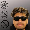 ShadyVEU Men's Black Dark Lens Gangsta Sunglasses Cholo Glasses UV