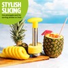 Tasty Pineapple Slicer, Stainless Steel with Non-Slip Handle, Cores &