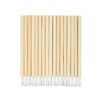 100pcs Disposable Lip Brush Nylon Fiber Bamboo Handle Lipstick Brush