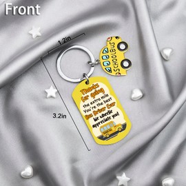 MOEXUKO Bus Driver Appreciation Gifts School Bus Driver Gifts Best School Buses Keychain Thank You Gift for Buses Drivers Birthday Thanksgiving Christmas Gift for Schoolbus Drivers Cool Keyring