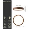 ANYLOVE 15 inch LED Flush Mount Ceiling Light Fixture,3000K 4000K