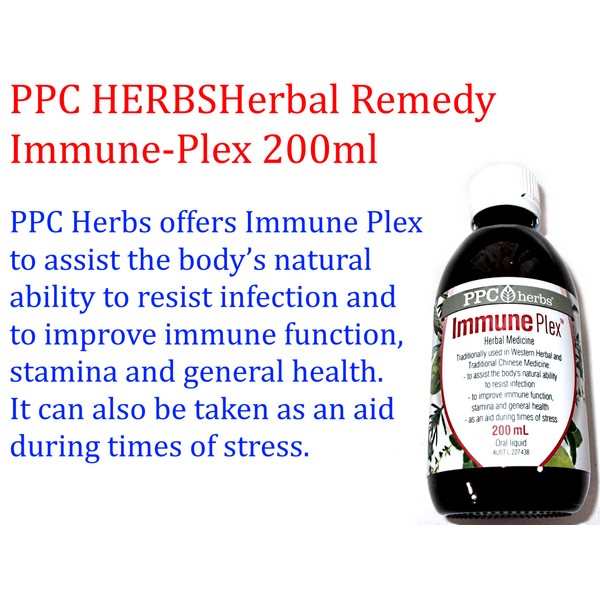 1 x 200ml PPC HERBS Herbal Immuneplex IMMUNE PLEX Immunity