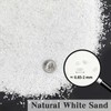 FANTIAN 10 lbs Aquarium White Sand, Natural 0.8-2mm Coarse Sand.