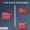 Kozelo 10pcs Socket Head Cap Screws - [M2.5-0.45 x 60mm]