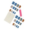 24 Pcs Fall Press on Nails Short Square Fake Nails