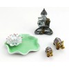 We Pay Your Sales Tax Elegant Lotus Leaf Incense Plate
