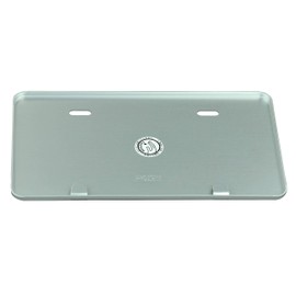 POSH 500191-03-10 Motorcycle Aluminum License Plate, Large, For 4.8 fl oz (126 cc) and above, Silver