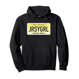 Jersey Girl New Jersey License Plate Hoodie Pullover Hoodie