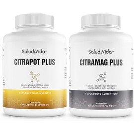 Citrato de Magnesio 220 Cáps. y Citrato de Potasio 200 Cáps. - CITRAPACK PLUS SV