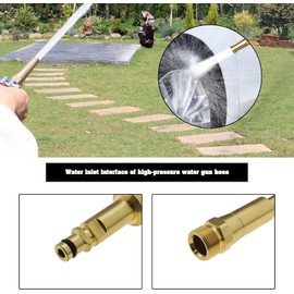 Antallcky Quick-Click Adaptor for High Pressure Hoses with M22x1.5 Internal Thread Compatible Kärcher K2 K3 K4 K5 K6 K7 Washer Brass 108mm Length