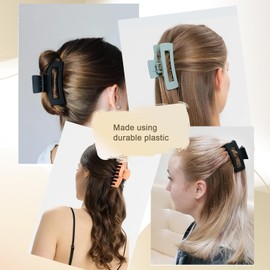 Pinzas Para Cabello, 8 Piezas Para El Cabello Antideslizantes, pasador Mate Grande Para Mujer, adecuado para lavarse la cara, bañarse, viajar, fiestas, etc.