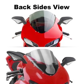 TCT-MOTORPARTS Rearview Mirror LED Signal Light Fits For Ducati 848 EVO 2008-2013; 1098 1098S 1098R 1198 1198S 1198R 2009-2011