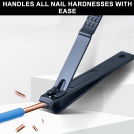 2 Piece Nail Clippers Set - Wide Jaw - Sharp and Durable - Stainless Steel - for Toenail Clippers and Nail Cutter - Unisex, Suitable for All Ages