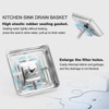 QruiLanTu 3-1/2 ‘’ Square Kitchen Sink Drain Assembly Kit 304